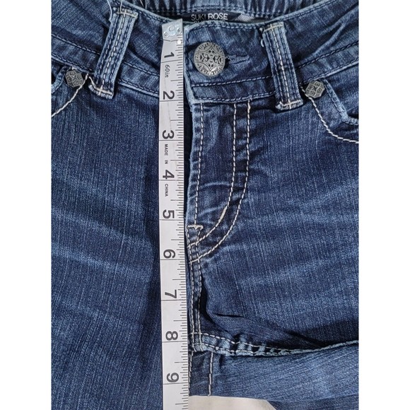 Silver Jeans Suki Rose Surplus Bermuda Shorts Women's Size 26 x 14 Blue Denim - Picture 11 of 14